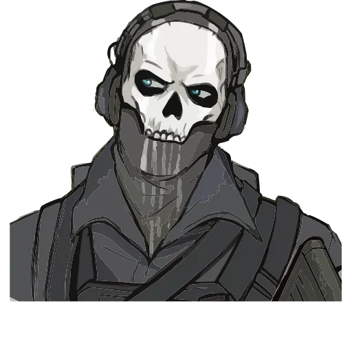 🤩 Эмодзи «Гоуст Call of Duty» для Telegram