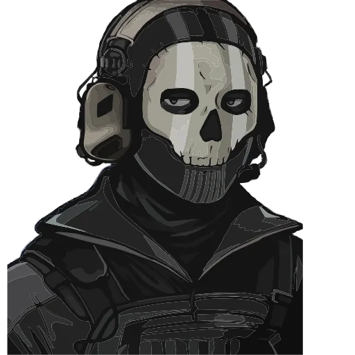 🤩 Эмодзи «Гоуст Call of Duty» для Telegram