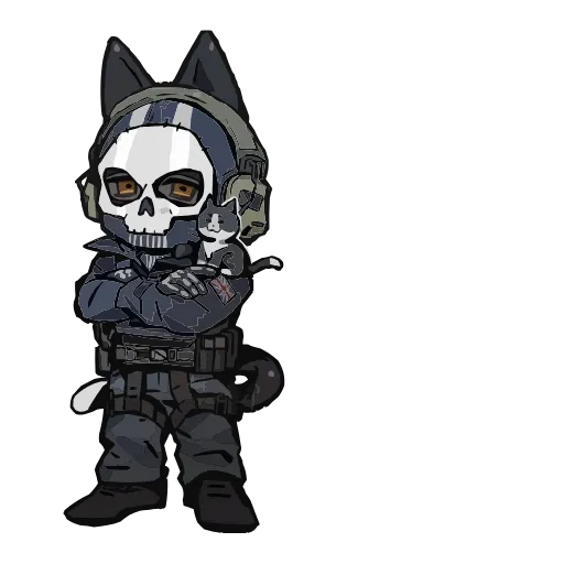 🤩 Эмодзи «Гоуст Call of Duty» для Telegram