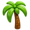 🌴 Эмодзи «Зелено-фиолетовые буквы и эмодзи» для Telegram