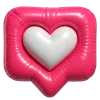 ❤️ Эмодзи «Зелено-фиолетовые буквы и эмодзи» для Telegram