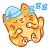 😴 Эмодзи «Ginger Cat» для Telegram
