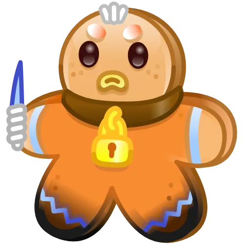 😠 Эмодзи «Ginger Cookie Купить» для Telegram
