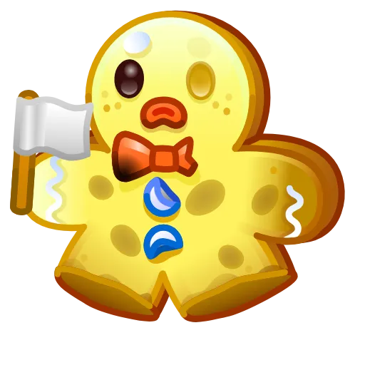 🏳️ Эмодзи «Ginger Cookie Купить» для Telegram
