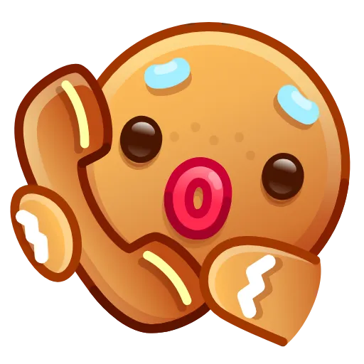 📞 Эмодзи «Gingerbread Emoji» для Telegram