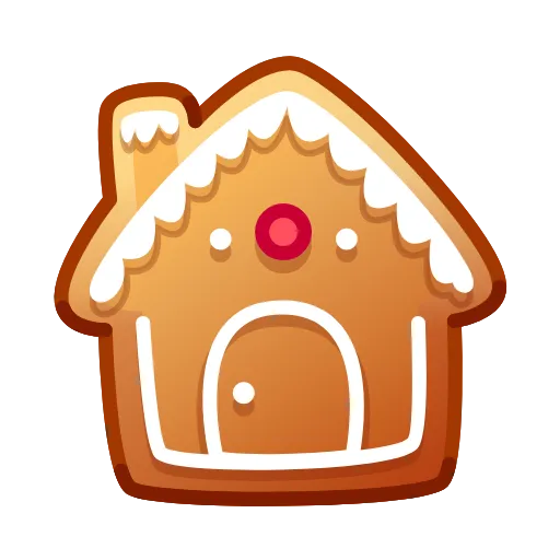 🏠 Эмодзи «Gingerbread Emoji» для Telegram