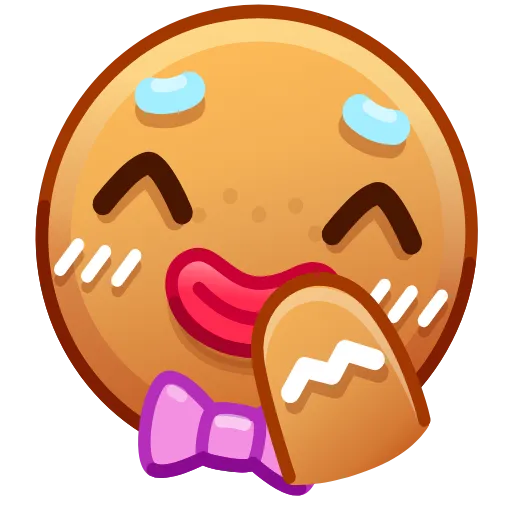 🤭 Эмодзи «Gingerbread Emoji» для Telegram