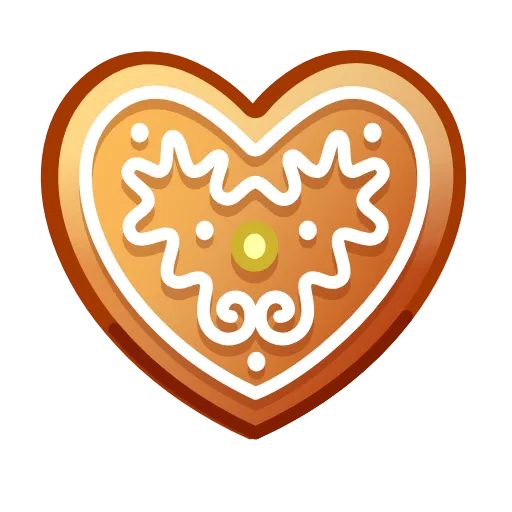 ❤️ Эмодзи «Gingerbread Emoji» для Telegram