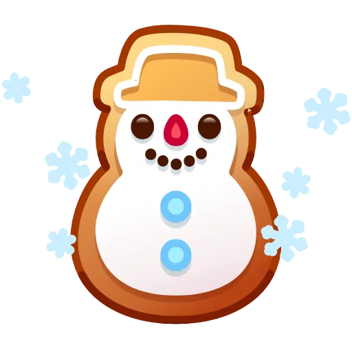 ☃️ Эмодзи «Gingerbread Emoji» для Telegram