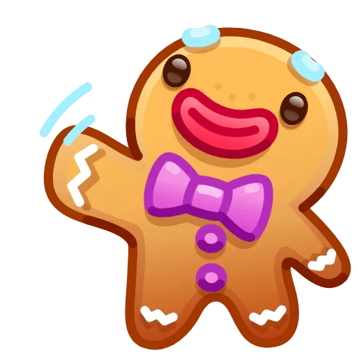 👋 Эмодзи «Gingerbread Emoji» для Telegram