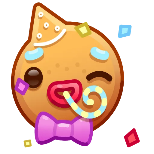 🥳 Эмодзи «Gingerbread Emoji» для Telegram