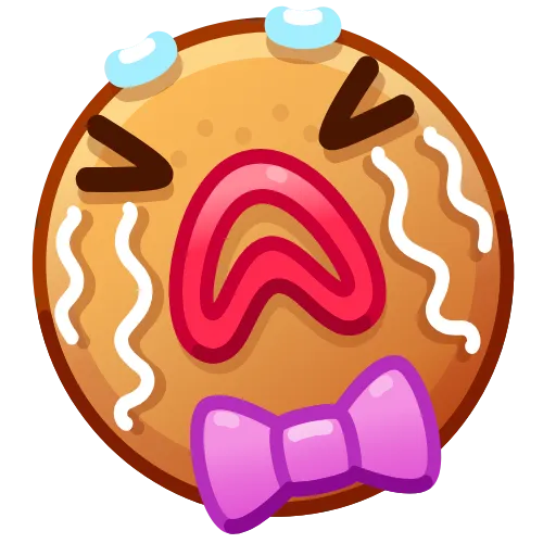 😭 Эмодзи «Gingerbread Emoji» для Telegram
