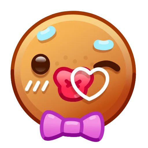 😘 Эмодзи «Gingerbread Emoji» для Telegram