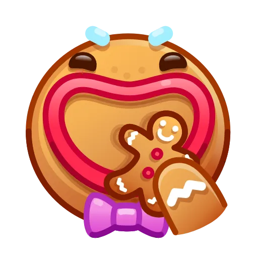 🍴 Эмодзи «Gingerbread Emoji» для Telegram