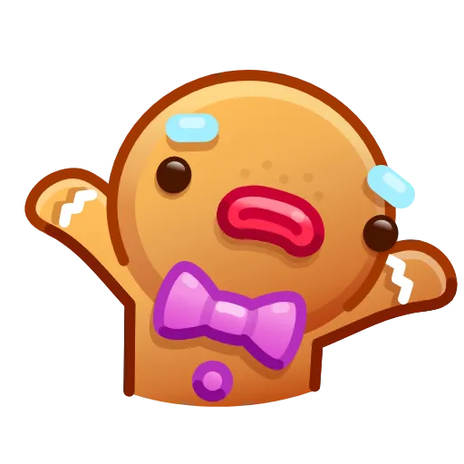 🤷‍♀️ Эмодзи «Gingerbread Emoji» для Telegram