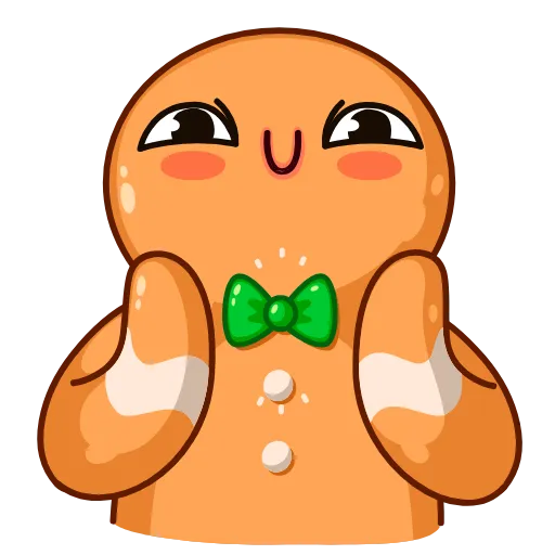 👏 Эмодзи «Gingerbread Man» для Telegram