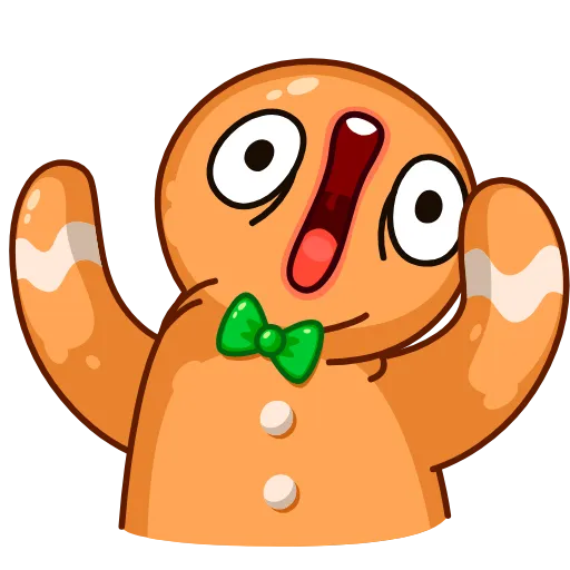 🤯 Эмодзи «Gingerbread Man» для Telegram