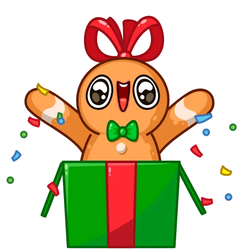 🎁 Эмодзи «Gingerbread Man» для Telegram