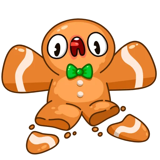 😨 Эмодзи «Gingerbread Man» для Telegram