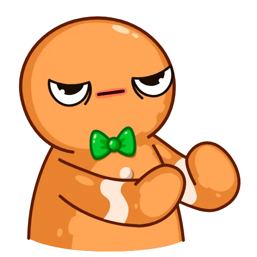 ✋ Эмодзи «Gingerbread Man» для Telegram