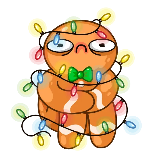 🎄 Эмодзи «Gingerbread Man» для Telegram