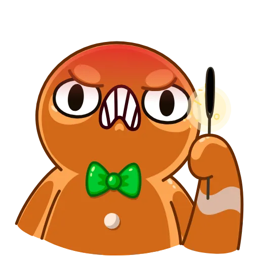😠 Эмодзи «Gingerbread Man» для Telegram