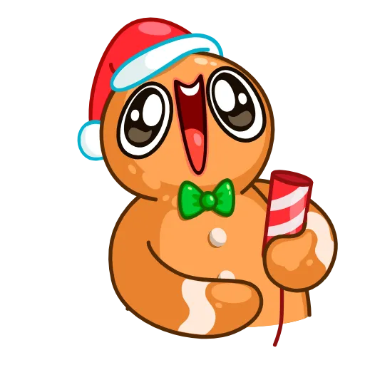🎊 Эмодзи «Gingerbread Man» для Telegram