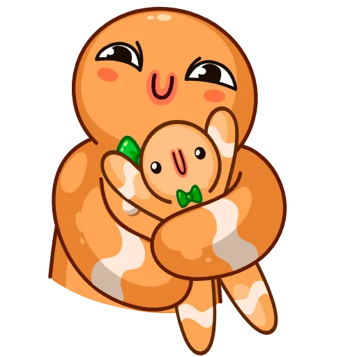🤗 Эмодзи «Gingerbread Man» для Telegram