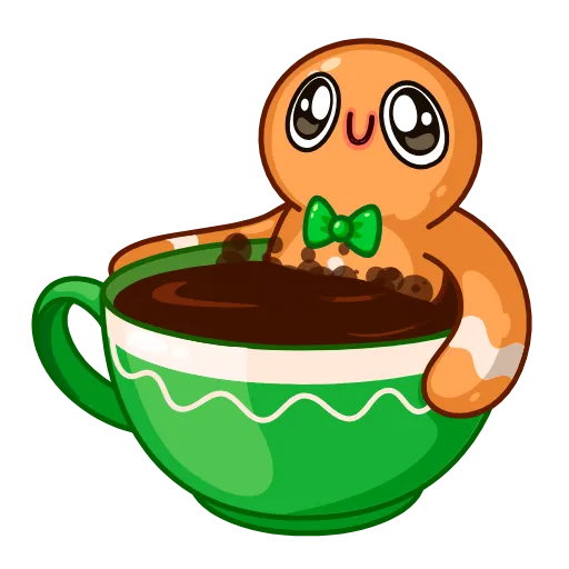 🛁 Эмодзи «Gingerbread Man» для Telegram