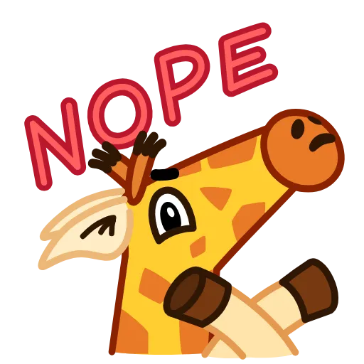 🙅‍♂️ Эмодзи «Giraffe Spotty» для Telegram