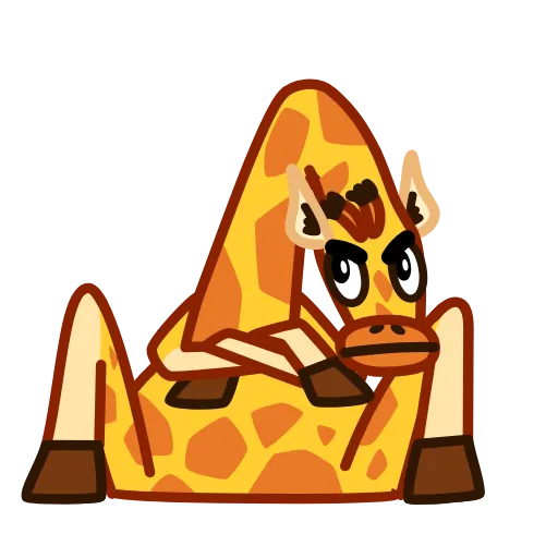 😡 Эмодзи «Giraffe Spotty» для Telegram