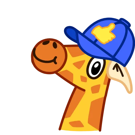 👍 Эмодзи «Giraffe Spotty» для Telegram