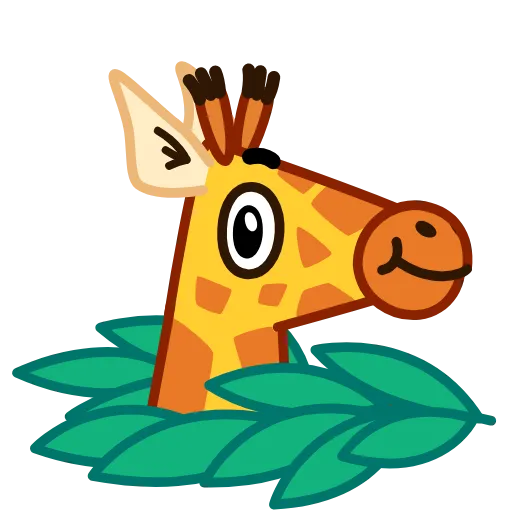 👋 Эмодзи «Giraffe Spotty» для Telegram