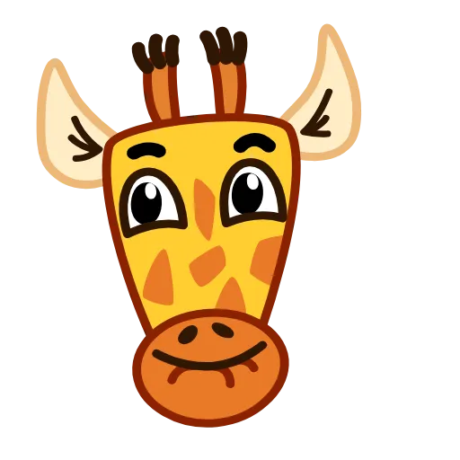 Эмодзи Giraffe Spotty для Telegram — скачать