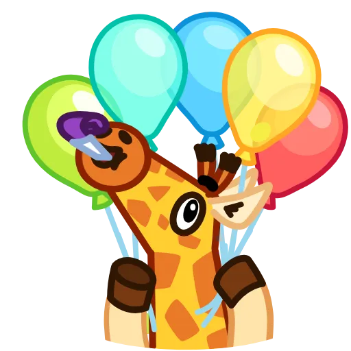 🥳 Эмодзи «Giraffe Spotty» для Telegram