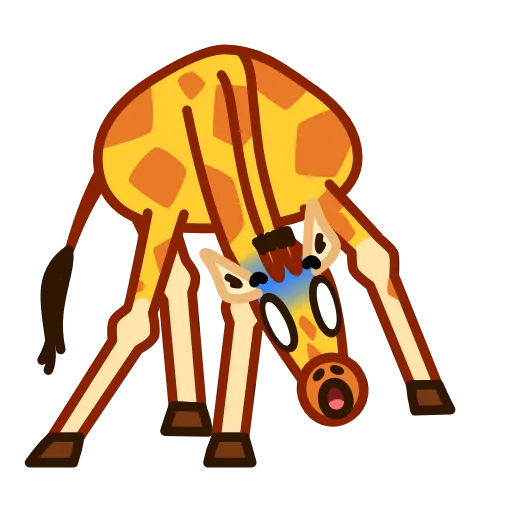 😨 Эмодзи «Giraffe Spotty» для Telegram