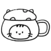 🖤 Эмодзи «🖤Girl and cats» для Telegram
