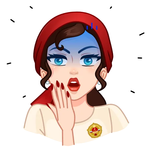 🫢 Стикер «Я сама» для Telegram