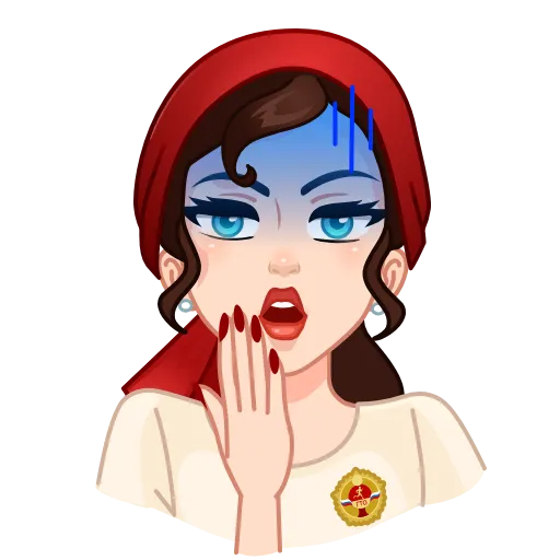 🫢 Эмодзи «Я сама!» для Telegram