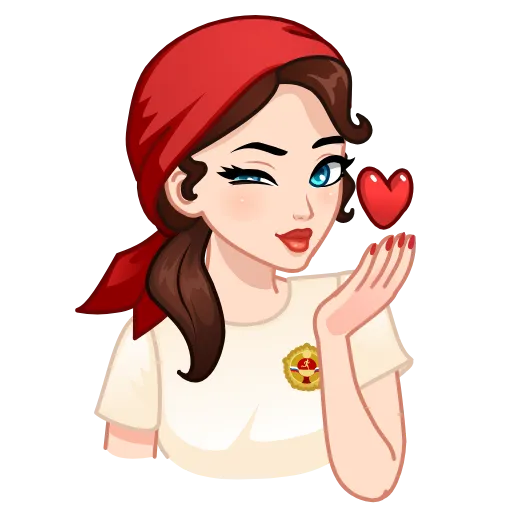 😘 Эмодзи «Я сама!» для Telegram