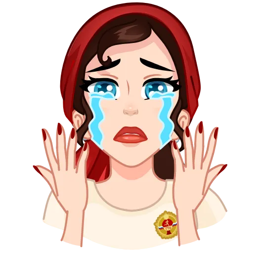 😭 Эмодзи «Я сама!» для Telegram