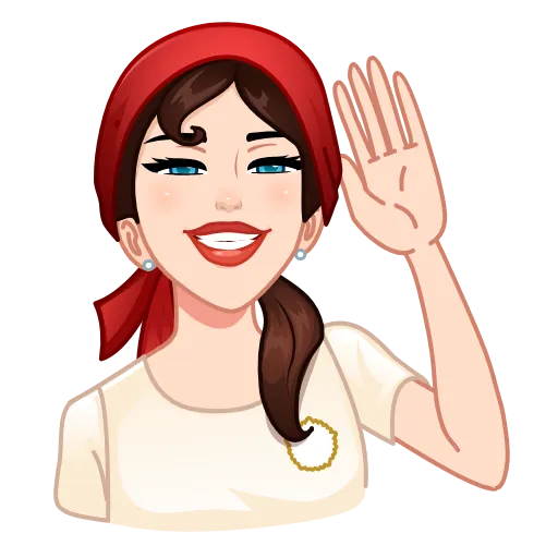👋 Эмодзи «Я сама!» для Telegram
