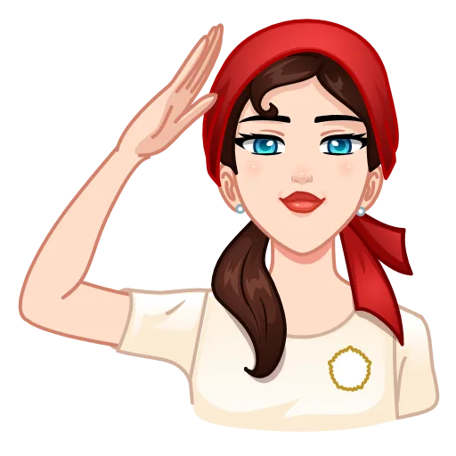 🫡 Эмодзи «Я сама!» для Telegram