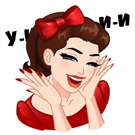 🤩 Стикер «Я сама&;» для Telegram