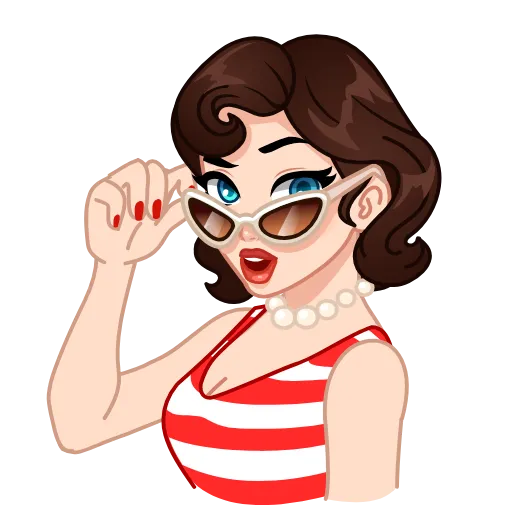 🤩 Стикер «Я сама&;» для Telegram