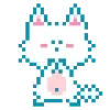 🐱 Эмодзи «😒 Набор эмоджи с пиксельной девочкой» для Telegram
