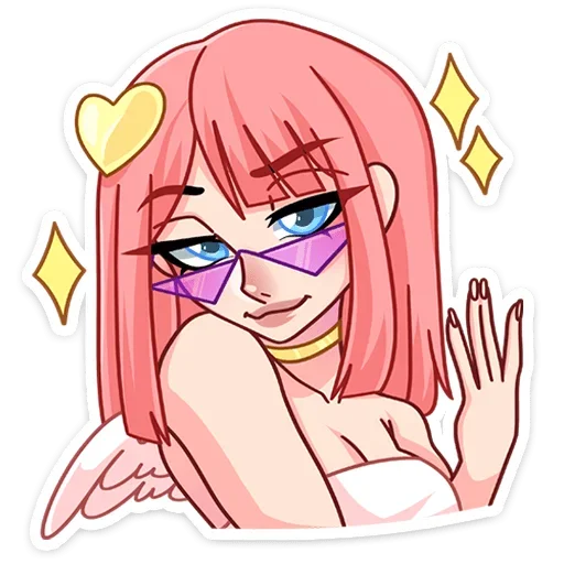 ❤️‍🔥 Стикер «Глэсс от х» для Telegram