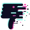 👎 Эмодзи «Glitch» для Telegram