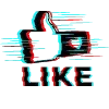 👍 Эмодзи «Glitch» для Telegram