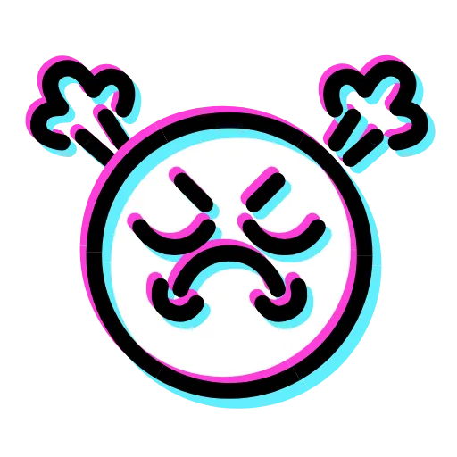 😤 Эмодзи «Glitched Emoji» для Telegram